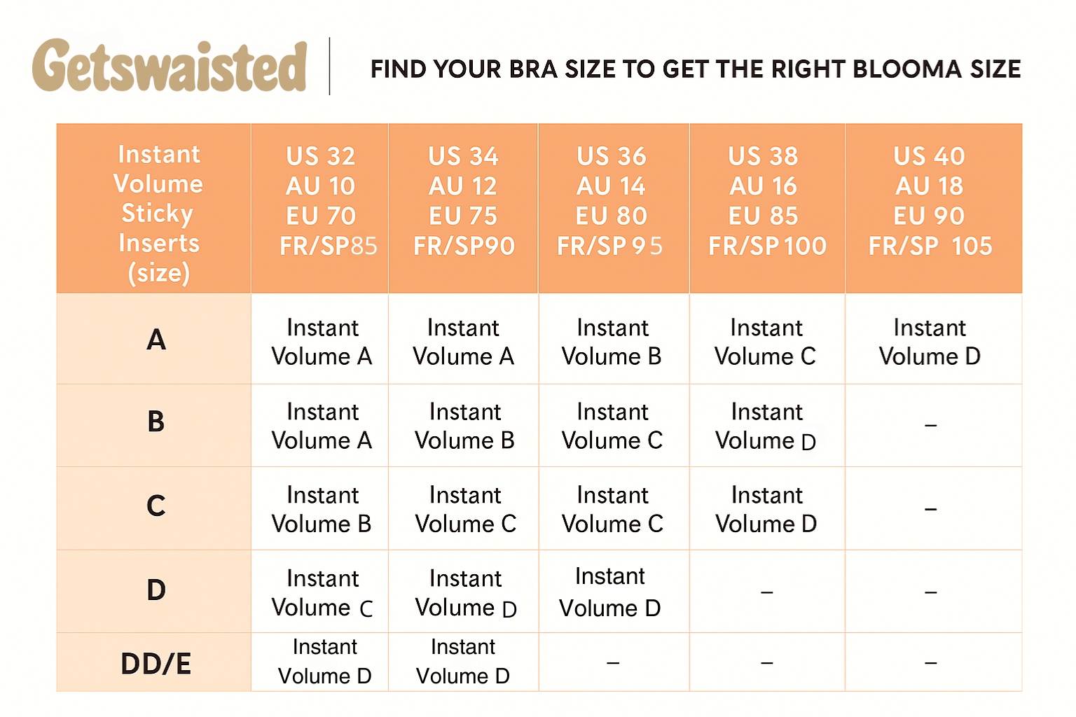 Instant Volume Sticky Bra Inserts